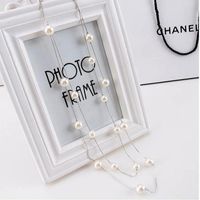 Fashion Necklace Pearl Synthetic Resin Wholesale Necklace sku image 1