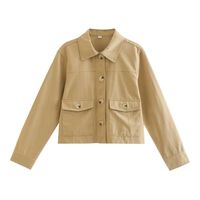 Women's Casual Simple Style Solid Color Coat Casual Jacket main image 2