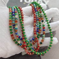 Simple Style Color Block Natural Stone Copper Beaded Women's Bracelets Necklace main image 2