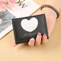 Women's Heart Shape Flower Pu Leather Buckle Wallets main image 5
