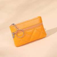 Women's Solid Color Pu Leather Zipper Wallets sku image 5