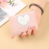 Women's Heart Shape Flower Pu Leather Buckle Wallets main image 1