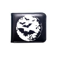 Men's Bat Skull PVC Open Small Wallets sku image 3
