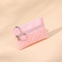 Women's Solid Color Pu Leather Zipper Wallets sku image 4