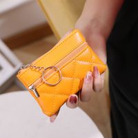 Women's Solid Color Pu Leather Zipper Wallets main image 2