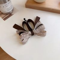 Women's Simple Style Classic Style Bow Knot Plastic Cloth Patchwork Hair Clip sku image 4