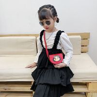 Girl's Mini Pu Leather Cartoon Cute Semicircle Zipper Crossbody Bag main image 2