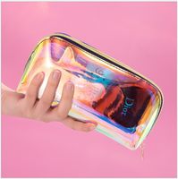 Women's Large Tpu Solid Color Fashion Shell Zipper Cosmetic Bag Dome Bag main image 4