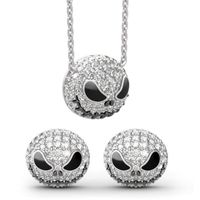 Fashion Skull Alloy Rhinestones Women's Earrings Necklace main image 6
