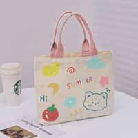 Women's Cute Bear Canvas Shopping Bags sku image 38