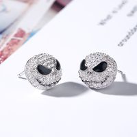 Fashion Skull Alloy Rhinestones Women's Earrings Necklace main image 2