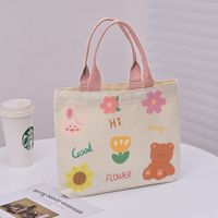 Women's Cute Bear Canvas Shopping Bags sku image 17