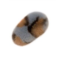 Fashion Geometric Leopard Rabbit Fur Hair Clip 1 Piece main image 4