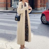 Women's Cardigan Long Sleeve Sweaters & Cardigans Embroidery Patchwork Casual Solid Color main image 4