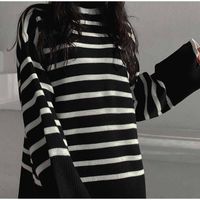 Women's Sweater Long Sleeve Sweaters & Cardigans Casual Solid Color sku image 11