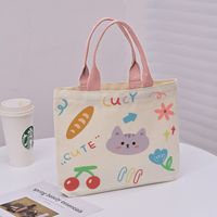 Women's Cute Bear Canvas Shopping Bags sku image 36