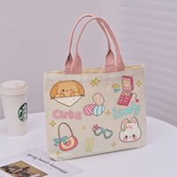 Women's Cute Bear Canvas Shopping Bags sku image 26