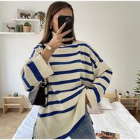 Women's Sweater Long Sleeve Sweaters & Cardigans Casual Solid Color sku image 9
