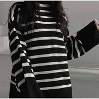 Women's Sweater Long Sleeve Sweaters & Cardigans Casual Solid Color sku image 12