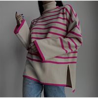 Women's Sweater Long Sleeve Sweaters & Cardigans Casual Solid Color sku image 15