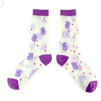 Women's Simple Style Bear Cotton Printing Ankle Socks A Pair sku image 2