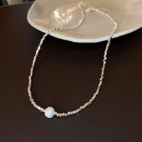 Glam Retro Heart Shape Bow Knot Imitation Pearl Beaded Plating Inlay Rhinestones Women's Layered Necklaces sku image 18