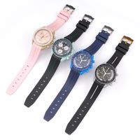 Suitable For Omega Swatch Joint-name Planet Series Moon Mercury Arc Rubber Watch Strap Men And Women Waterproof 20mm main image 4