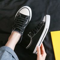 Women's Streetwear Solid Color Round Toe Canvas Shoes sku image 11