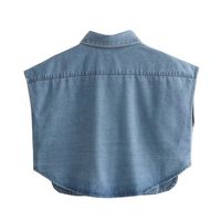 Women's Coat Blouse Sleeveless Blouses Pocket Casual Solid Color main image 2