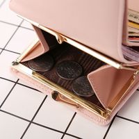 Women's Solid Color Pu Leather Hidden Buckle Wallets main image 4