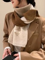 Women's Simple Style Color Block Acrylic Scarf main image 3