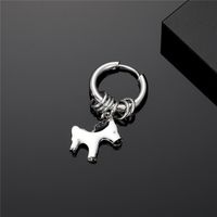 1 Piece Cute Vintage Style Simple Style Fork Dinosaur Solid Color Stainless Steel Alloy Drop Earrings sku image 3