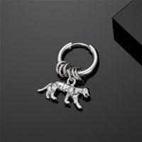 1 Piece Cute Vintage Style Simple Style Fork Dinosaur Solid Color Stainless Steel Alloy Drop Earrings sku image 12