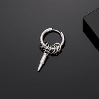 1 Piece Cute Vintage Style Simple Style Fork Dinosaur Solid Color Stainless Steel Alloy Drop Earrings sku image 11
