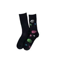 Women's Casual Round Dots Cotton Crew Socks A Pair main image 4