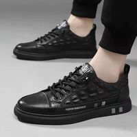 Men's Basic Solid Color Round Toe Skate Shoes sku image 10