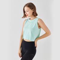 Nueva Ropa De Yoga De Ejercicio, Blusa Informal Versátil De Secado Rápido Para Mujer, Camiseta Transpirable Absorbente De Sudor Fina Para Primavera Y Verano main image 1