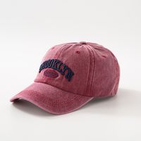 Unisex Simple Style Letter Embroidery Big Eaves Wide Eaves Curved Eaves Baseball Cap main image 2