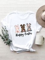 Women's T-shirt Short Sleeve T-Shirts Printing Casual Streetwear Cartoon main image 4