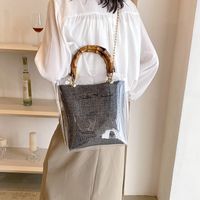 Women's Medium Polyester Letter Elegant Magnetic Buckle Handbag sku image 6