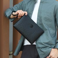 Men's Animal Solid Color Pu Leather Zipper Clutch Bag main image 8
