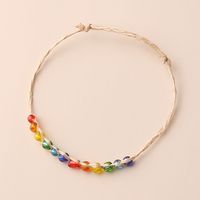 Vacation Streetwear Colorful Glass Straw Braid Women's Bracelets main image 4