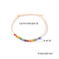 Vacation Streetwear Colorful Glass Straw Braid Women's Bracelets main image 2