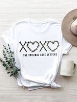 Women's T-shirt Short Sleeve T-Shirts Printing Streetwear Rabbit Letter main image 3