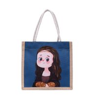 Women's Medium Canvas Cartoon Cute Zipper Canvas Bag main image 2