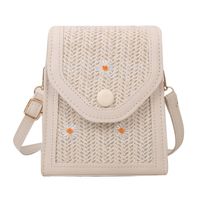 Women's Small Straw Flower Vacation Flip Cover Shoulder Bag main image 5