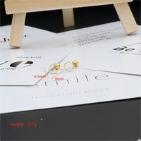 1 Pair Sweet Simple Style Geometric Hollow Out Copper Gold Plated Ear Studs sku image 3