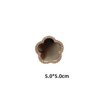 10 PCS/Package Diameter 50mm Zinc Alloy Rhinestones Flower Polished DIY Accessories main image 2