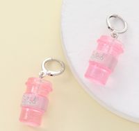 1 Piece Cute Vintage Style Sexy Cartoon Water Layered Resin Resin Drop Earrings main image 4