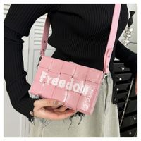 Women's Small Pu Leather Letter Classic Style Lock Clasp Shoulder Bag sku image 5